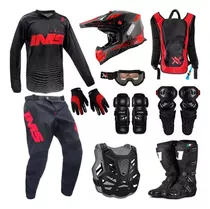 Kit Equipamento Roupa Trilha Motocross Asw Ims 19 Completo 