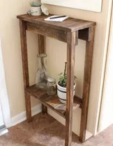 Mesa De Arrimo Rustico Madera Reciclada