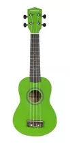 Ukelele Soprano Freeman Uk201 Verde Funda Y Cuerdas Aquila