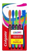 Escova De Dente Para Família Colgate Colors 5 Unid