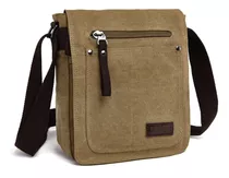 Amviks Bolsos De Hombro Pequeños De Lona Vintage For Hombre, Bolsos Cruzados De Viaje, Bolso De Mensajero De Expansión Informal For El Trabajo Y