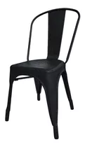 Silla De Comedor Desillas Tolix, Estructura Color Negro Microtexturado, 1 Unidad