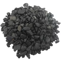 Piedra Decorativa Mármol Negro Semibrillante Jardin 2.5kg
