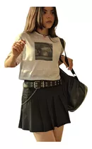 Crop Top Oversize Hombros Caidos Animé Chihiro