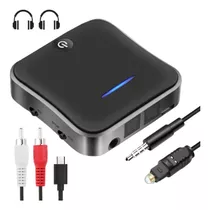 Receptor Transmisor Audio Con Bluetooth Dual 5.0 Rca Óptico