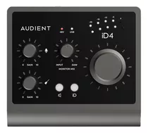 Interfaz De Audio Audient Id4 Negra 2.ª  Gen