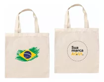 15 Sacolas Ecobag ALG. 20x25 Personalizada Com Seu Tema