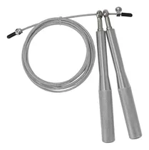 Speed Rope Soga Fitnes Entrenamiento Functional Saltos Gym Color Plateado