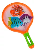 Set Juego Piscina Calderin Red De Pesca + 3 Peces - El Rey