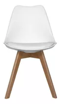 Silla De Comedor Lumax Eames Acolchonada, Estructura Color Blanco, 1 Unidad