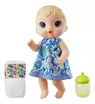 Boneca Baby Alive Original Hasbro Lacrada Hora Do Xixi Loira