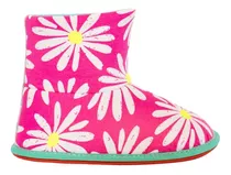 Pantuflas Floripondias Bota Abrigada Para Niñas Mini Hibisco