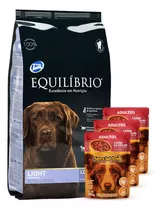 Equilibrio Perros Light 15 Kg + 3 Paté + Envío Gratis