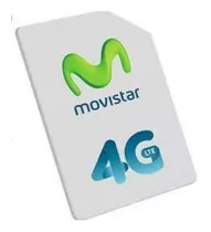 Chip Sim Movistar - Prepago - 3 En 1 - 4g - Con Credito