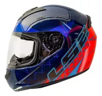 Casco Ls2 Ff 352 Slimo Azul Naranja Mate