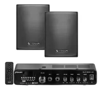 Kit Som Ambiente Pro Home 120w + 2 Caixa Ps 200 30w Rms