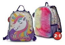 Mochila Unicornio Reversible Jardín Phi Phi Toys Bags 12p 102006