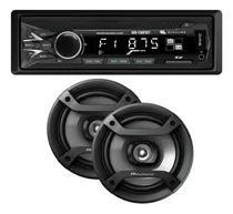 Stereo Bluetooth Usb Aux Am Fm Radio Parlantes Pioneer 6,5