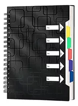 5 Subject Notebook With Tabs 240 Pages Spiral Notebooks...