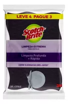 Esponja Scotch-brite Limpeza Extrema Lilás Pacote X 4