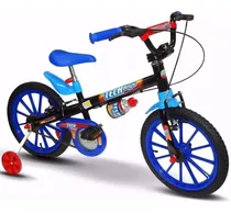 Bicicleta Infantil Nathor Tech Boys Aro 16 - Azul Marinho