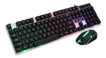 Conjunto De Teclado E Mouse Com Fio Usb Para Jogos Iluminado