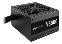 Fonte De Alimentação Para Pc Corsair Vs Series Vs600 600w  Black 100v/240v