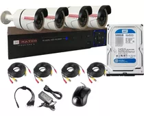 Camara Seguridad Kit 4 Fullhd 8ch Disco 500g Matko Seguridad