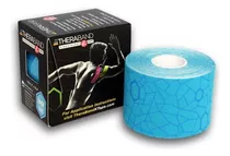 Cinta Kinesiologica / Vendaje Neuromuscular Theraband Azul Color Celeste