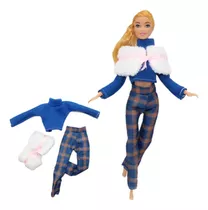 Roupa: Kit Roupas Modernas Para A Barbie Com Acessório