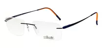 Óculos Silhouette Flutuante Azul Titanium 5502 Bp 4540 52