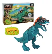 Dinossauro De Brinquedo Anda Sons E Solta Fumaça De Controle