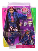 Boneca Barbie Extra Jaqueta De Oncinha Azul 17 Hhn09 Matte