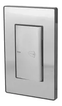 Placa Armada Boton Timbre Sanelec 4644 Cordoba Acero Inox Color Blanco