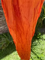 Pañuelo Naranja Color Ladrillo Pashmina De Algodón (p1)