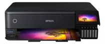 Impresora A Color  Multifunción Epson Ecotank L8180 Con Wifi Negra 110v