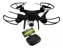 Drone Con Camara Transmite En Vivo Celular Fpv Wifi  Negro