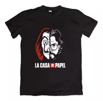 Remera La Casa De Papel El Profesor Y Dali Atracadores Serie