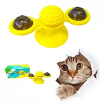  Brinquedo Giratório Divertido Gato Bolinha Catnip Pisca 