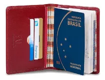 Viagem Passaporte Documento Couro Legitimo Ref 400-01