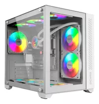 Gabinete Gamer Micro Atx White Ghost Aquário Mid Tower Pcyes