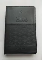 Biblia Reina Valera 60 Tamaño Manual LG Forro Negro Dúo Tono