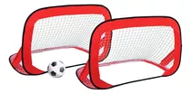 Arco Portería Fútbol Portátil Plegable Pop Up X 2 -entrenam Color Naranja