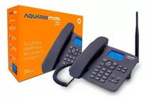 Telefone Fixo Aquário Quadriband Ca-42, Dual Chip, Antena Interna - Preto