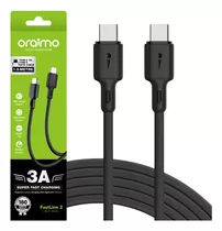 Cabo Tipo C P/ Tipo C Oraimo Fastline2 15w 1.5m Preto