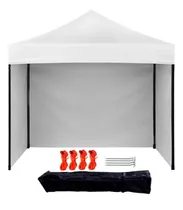 Gazebo Plegable 3x3 M Autoarmable Jardin Playa Toldo Paredes Color Blanco