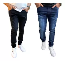 Kit 2 Calças Jeans Masculina Skiny Lycra Plus Size 34 A 56