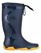 Bota De Lluvia Náutica Marine Calfor Pampeana Cuello Cordon