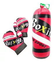 Set Boxeo Infantil Bolsa Y Guantes Kit Boxeo Juguete Niños