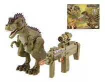 Dinossauro Sonoro Com Simulador De Disparo Hk0001 Bbr Toys Personagem Dino Rex